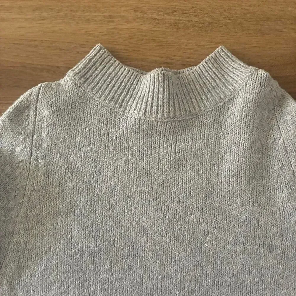 Old-navy Women's Grey and Silver Jumper